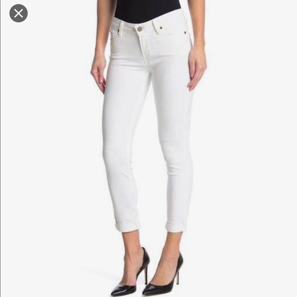 PAIGE Kylie Crop White Jeans